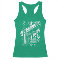 Guns Dont Kill People Do Racerback Tank Top 2nd Amendment American Flag - Wonder Print Shop
