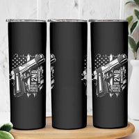 Guns Dont Kill People Do Skinny Tumbler 2nd Amendment American Flag - Wonder Print Shop