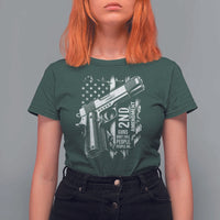 Guns Dont Kill People Do T Shirt For Women 2nd Amendment American Flag - Wonder Print Shop