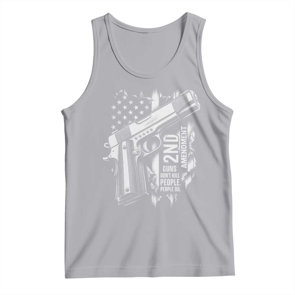 Guns Dont Kill People Do Tank Top 2nd Amendment American Flag - Wonder Print Shop