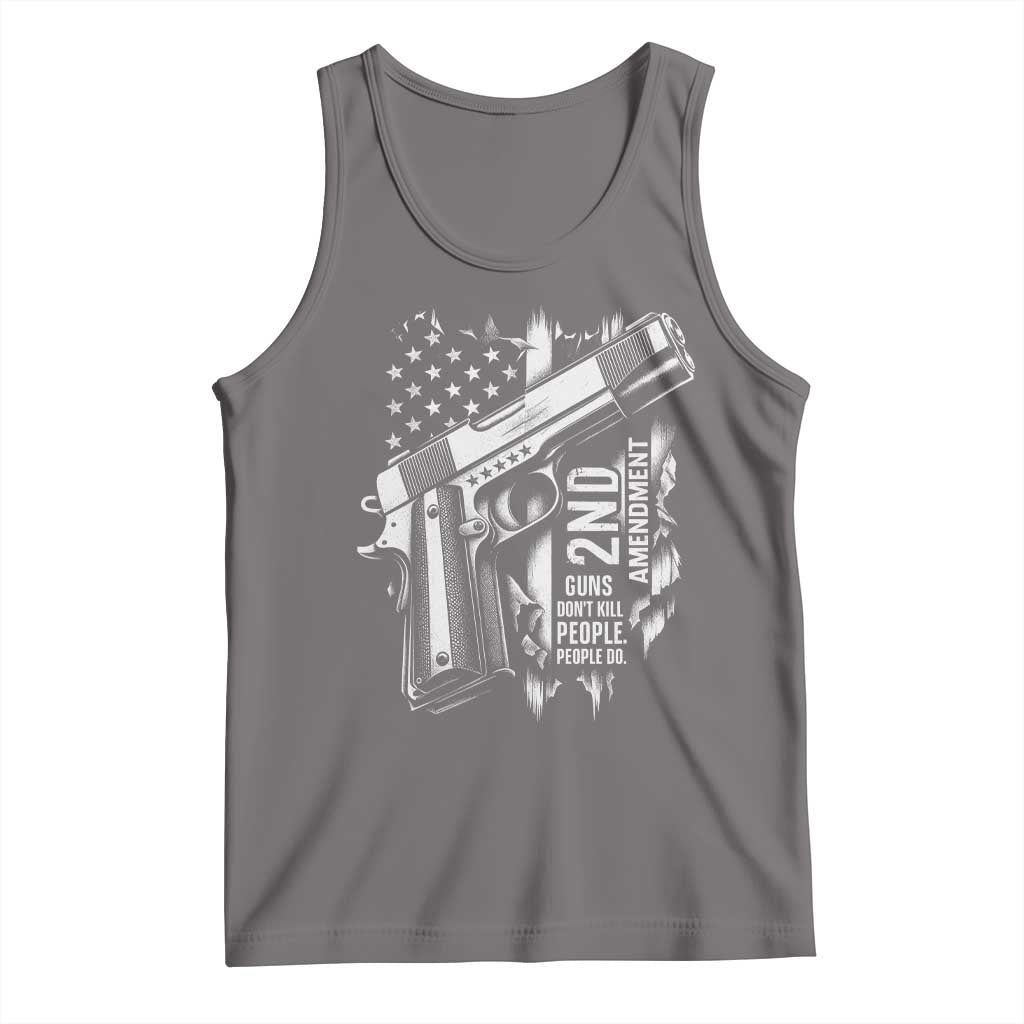 Guns Dont Kill People Do Tank Top 2nd Amendment American Flag - Wonder Print Shop