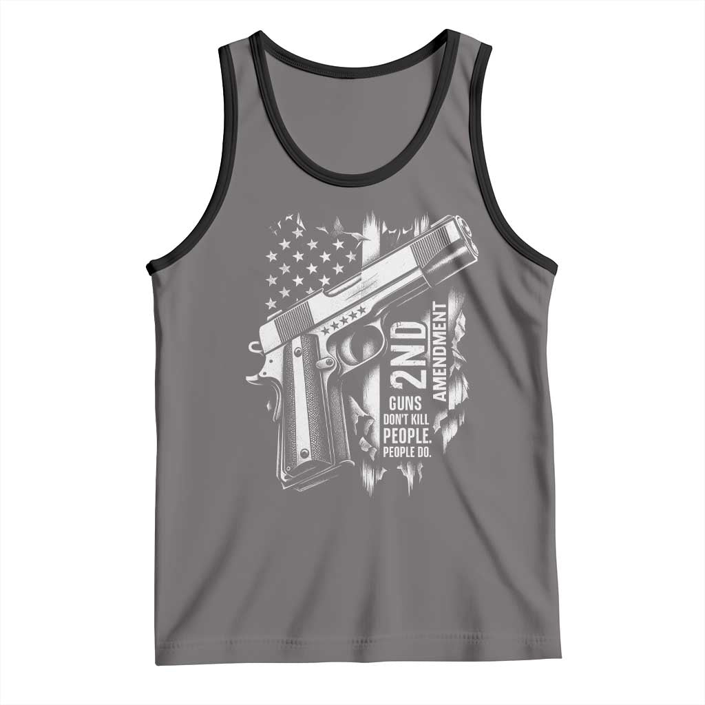 Guns Dont Kill People Do Tank Top 2nd Amendment American Flag - Wonder Print Shop