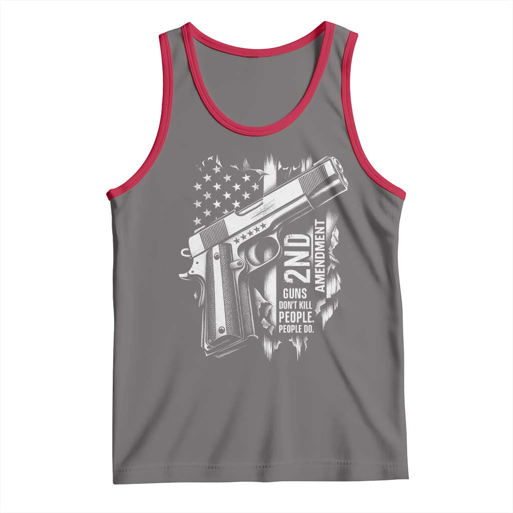 Guns Dont Kill People Do Tank Top 2nd Amendment American Flag - Wonder Print Shop