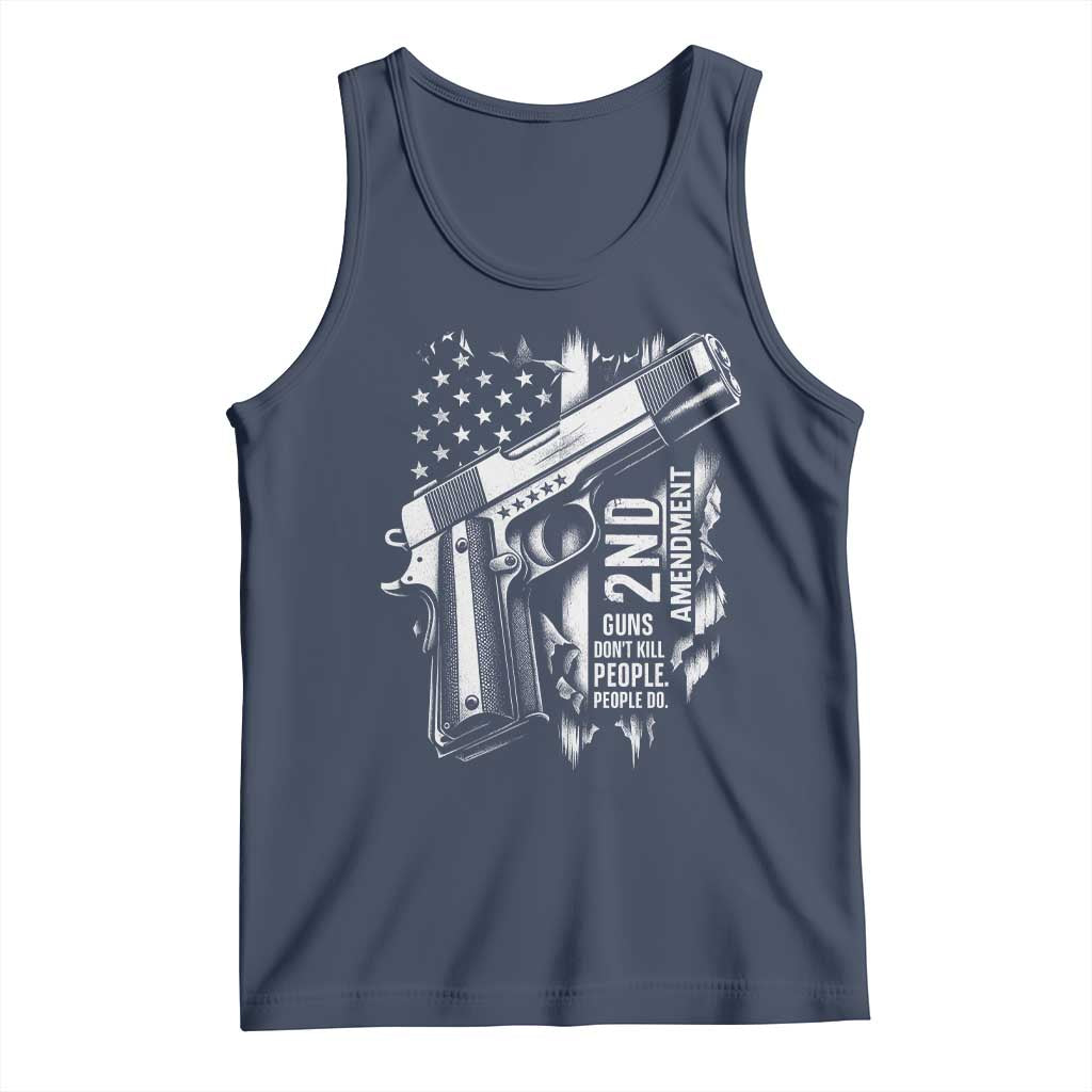 Guns Dont Kill People Do Tank Top 2nd Amendment American Flag - Wonder Print Shop