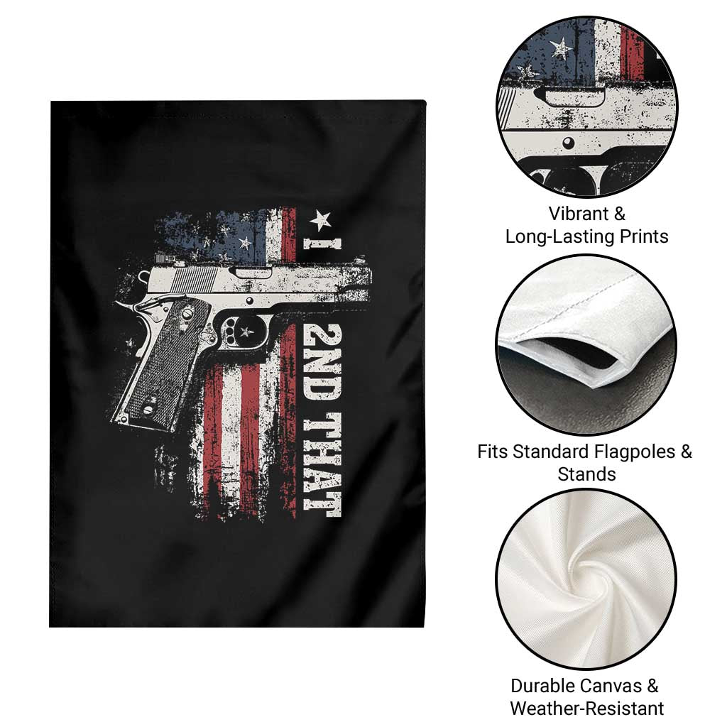 I 2nd That Second Amendment Garden Flag Pro Gun American Flag Patriotic - Wonder Print Shop