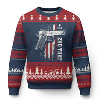 I 2nd That Second Amendment Ugly Christmas Sweater Pro Gun American Flag Patriotic - Wonder Print Shop