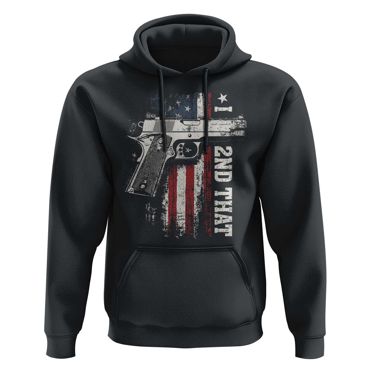 I 2nd That Second Amendment Hoodie Pro Gun American Flag Patriotic - Wonder Print Shop