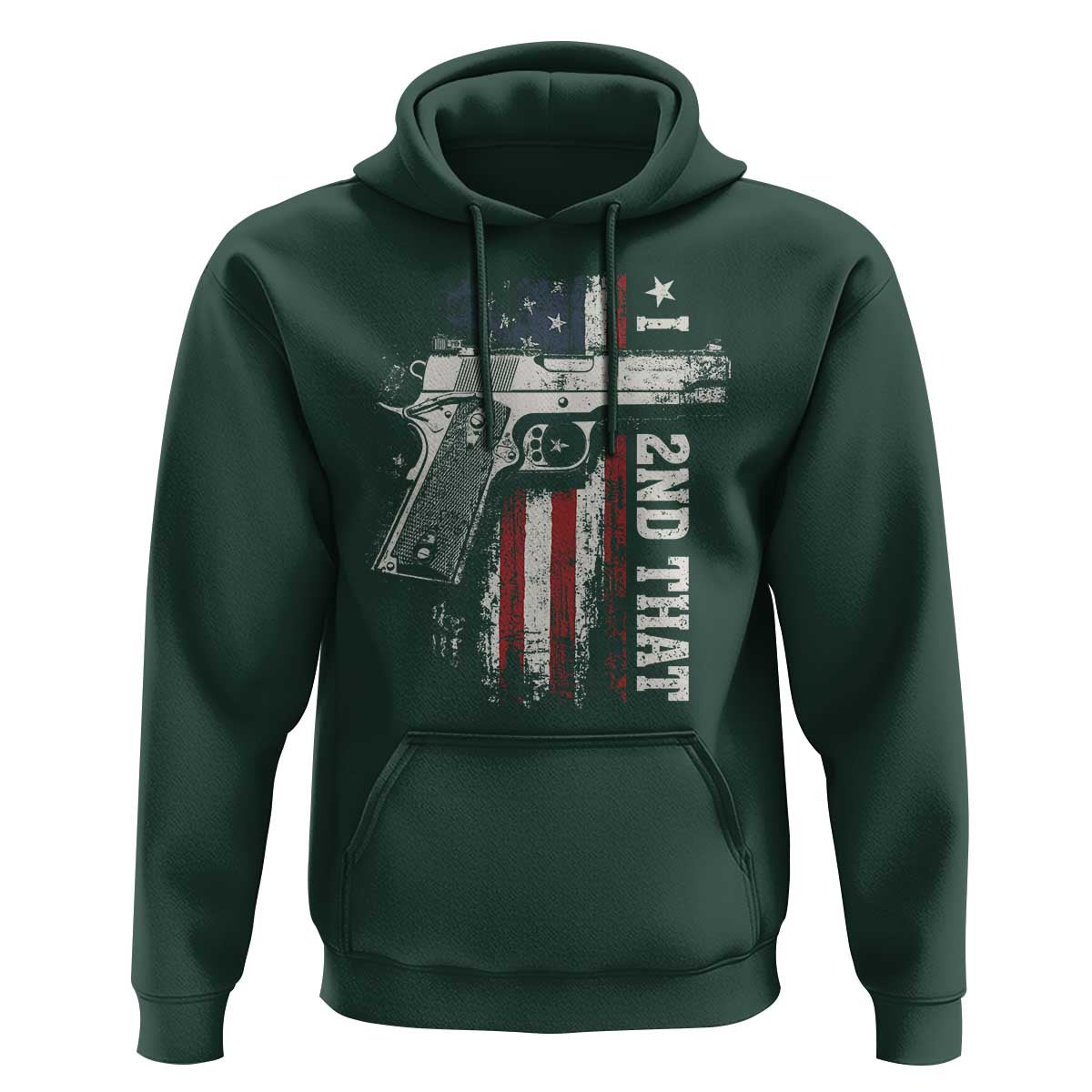 I 2nd That Second Amendment Hoodie Pro Gun American Flag Patriotic - Wonder Print Shop