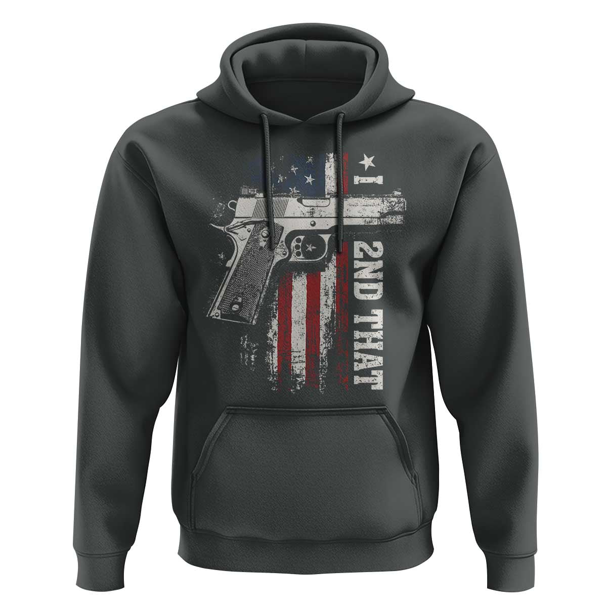 I 2nd That Second Amendment Hoodie Pro Gun American Flag Patriotic - Wonder Print Shop
