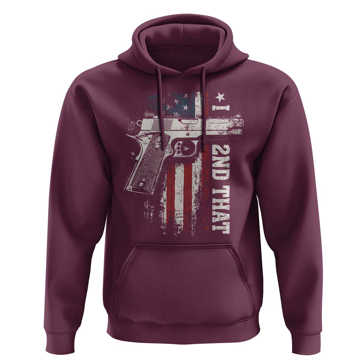I 2nd That Second Amendment Hoodie Pro Gun American Flag Patriotic - Wonder Print Shop