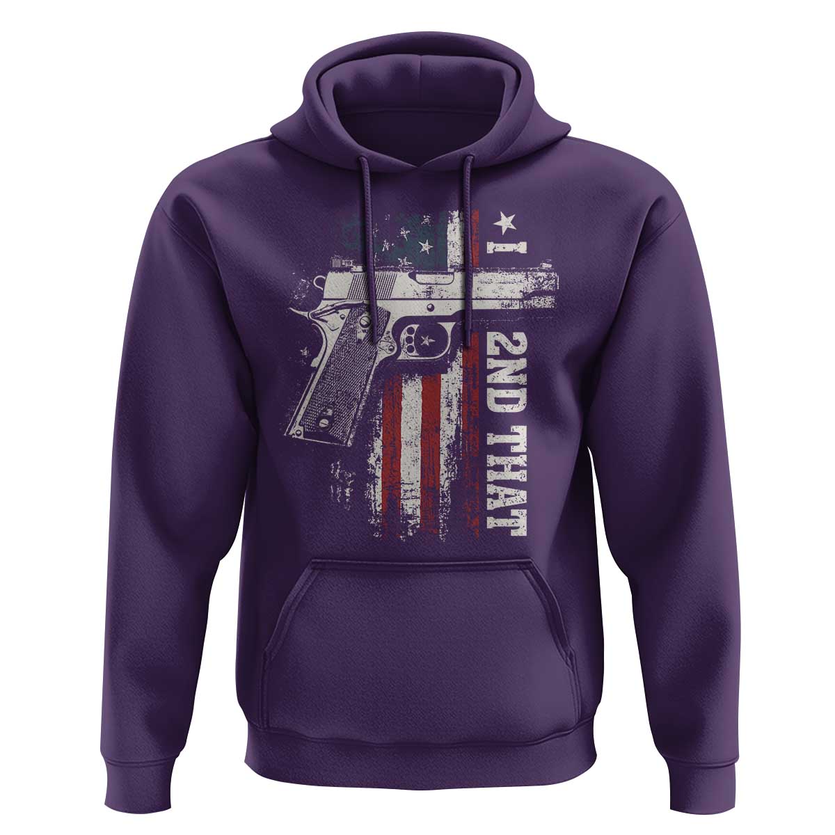 I 2nd That Second Amendment Hoodie Pro Gun American Flag Patriotic - Wonder Print Shop