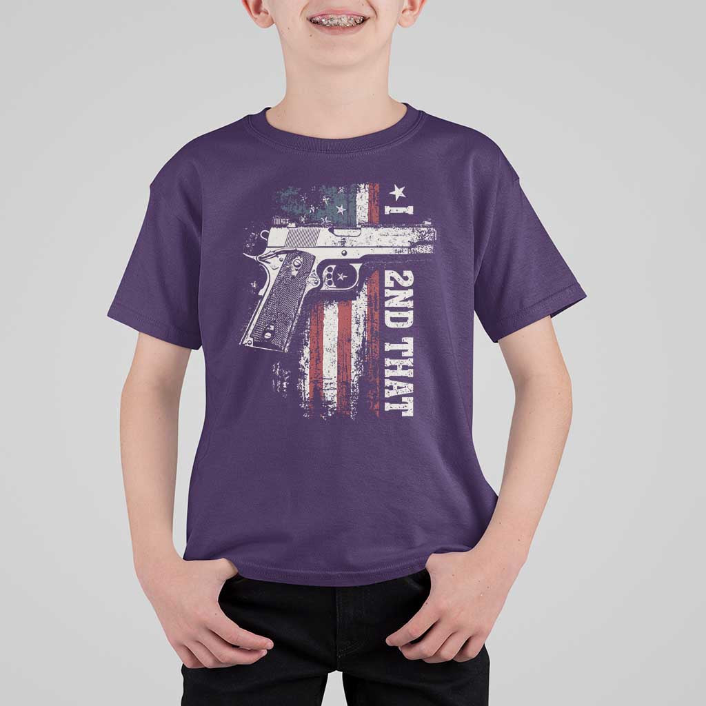 I 2nd That Second Amendment T Shirt For Kid Pro Gun American Flag Patriotic - Wonder Print Shop