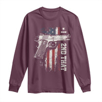 I 2nd That Second Amendment Long Sleeve Shirt Pro Gun American Flag Patriotic - Wonder Print Shop