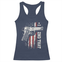 I 2nd That Second Amendment Racerback Tank Top Pro Gun American Flag Patriotic - Wonder Print Shop