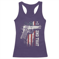 I 2nd That Second Amendment Racerback Tank Top Pro Gun American Flag Patriotic - Wonder Print Shop