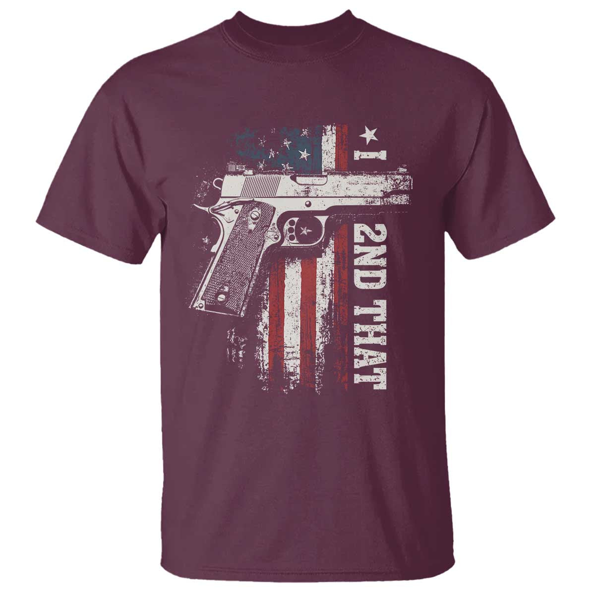 I 2nd That Second Amendment T Shirt Pro Gun American Flag Patriotic - Wonder Print Shop