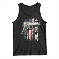I 2nd That Second Amendment Tank Top Pro Gun American Flag Patriotic - Wonder Print Shop