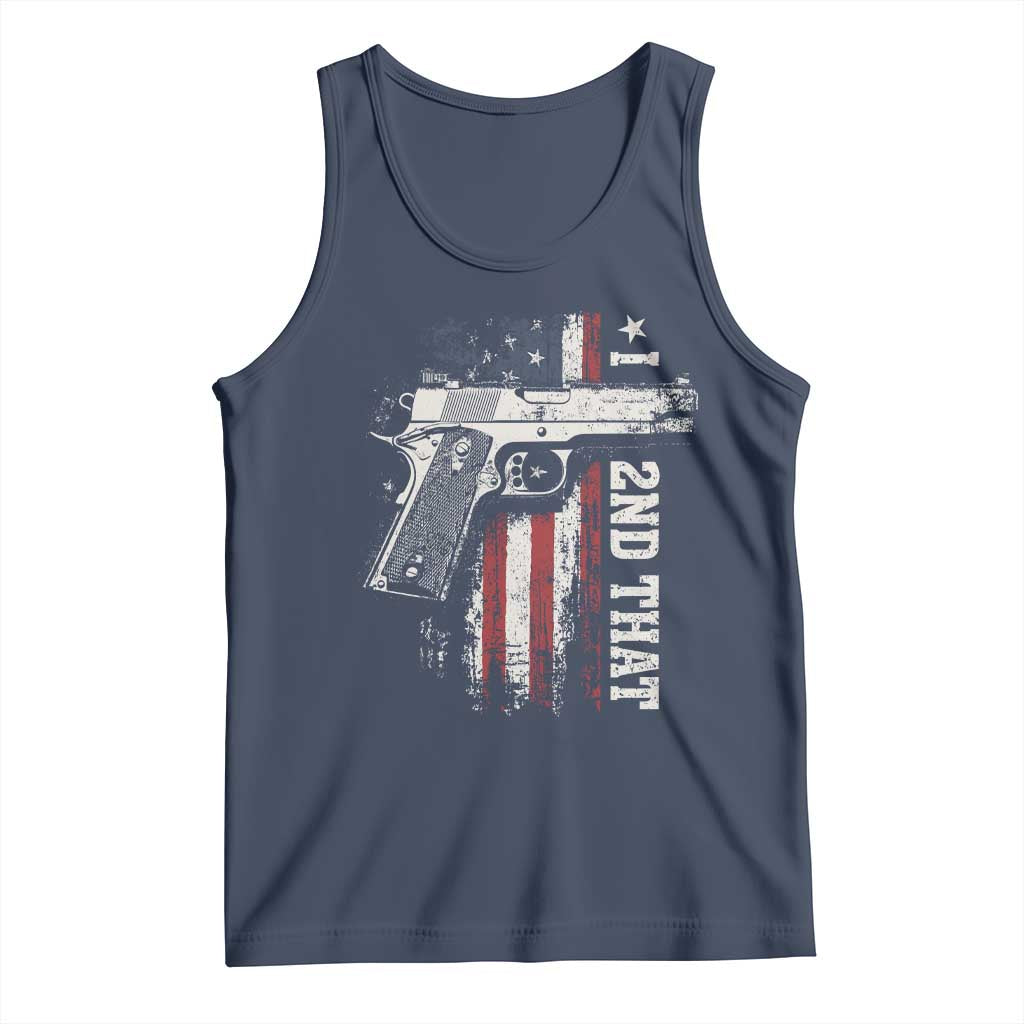 I 2nd That Second Amendment Tank Top Pro Gun American Flag Patriotic - Wonder Print Shop