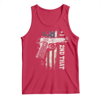 I 2nd That Second Amendment Tank Top Pro Gun American Flag Patriotic - Wonder Print Shop