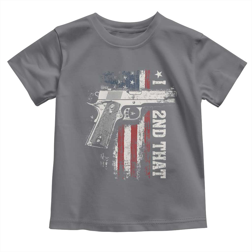 I 2nd That Second Amendment Toddler T Shirt Pro Gun American Flag Patriotic - Wonder Print Shop