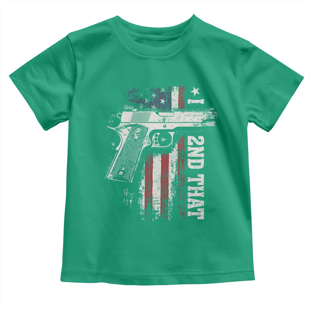 I 2nd That Second Amendment Toddler T Shirt Pro Gun American Flag Patriotic - Wonder Print Shop