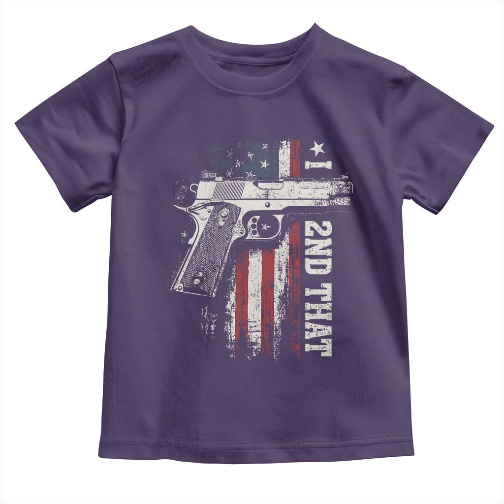 I 2nd That Second Amendment Toddler T Shirt Pro Gun American Flag Patriotic - Wonder Print Shop