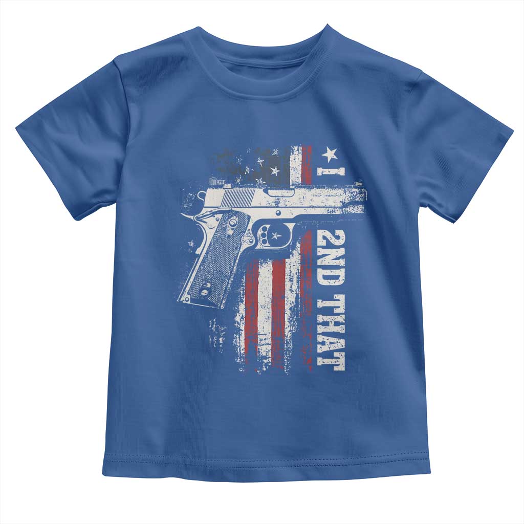 I 2nd That Second Amendment Toddler T Shirt Pro Gun American Flag Patriotic - Wonder Print Shop