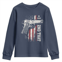 I 2nd That Second Amendment Youth Sweatshirt Pro Gun American Flag Patriotic - Wonder Print Shop