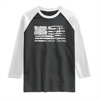 Funny Pro Gun Celebrate Diversity Raglan Shirt 2nd Amendment Vintage American Flag - Wonder Print Shop