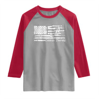 Funny Pro Gun Celebrate Diversity Raglan Shirt 2nd Amendment Vintage American Flag - Wonder Print Shop