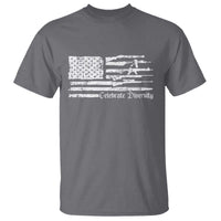 Funny Pro Gun Celebrate Diversity T Shirt 2nd Amendment Vintage American Flag - Wonder Print Shop