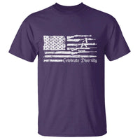 Funny Pro Gun Celebrate Diversity T Shirt 2nd Amendment Vintage American Flag - Wonder Print Shop