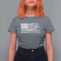 Funny Pro Gun Celebrate Diversity T Shirt For Women 2nd Amendment Vintage American Flag - Wonder Print Shop