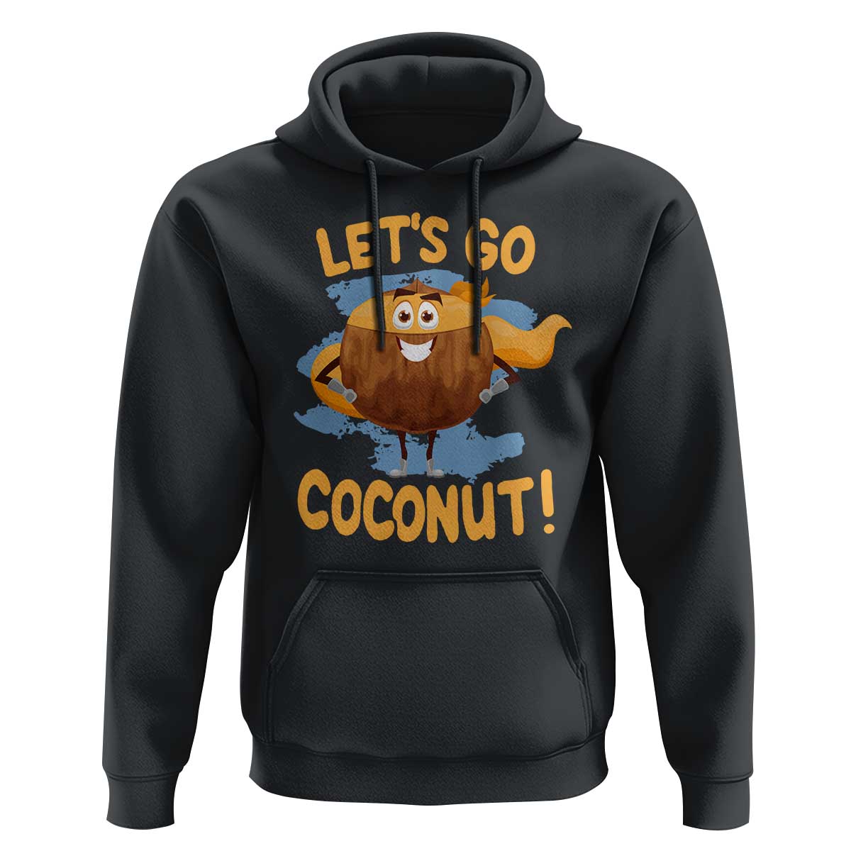Funny Super Sommer Coconuts Hoodie Let's Go Coconut Hero - Wonder Print Shop