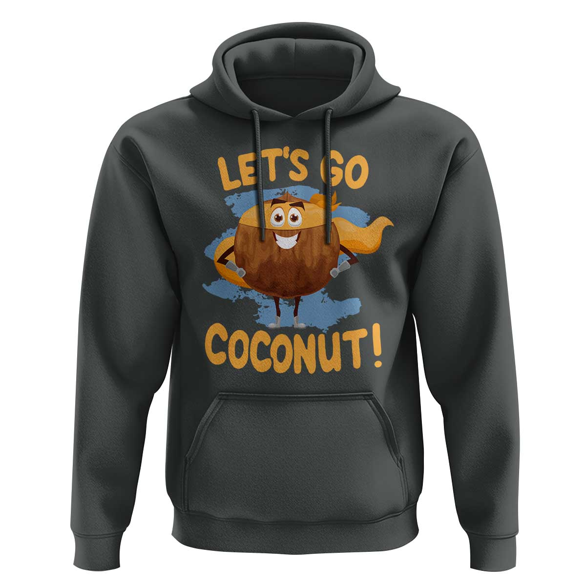 Funny Super Sommer Coconuts Hoodie Let's Go Coconut Hero - Wonder Print Shop