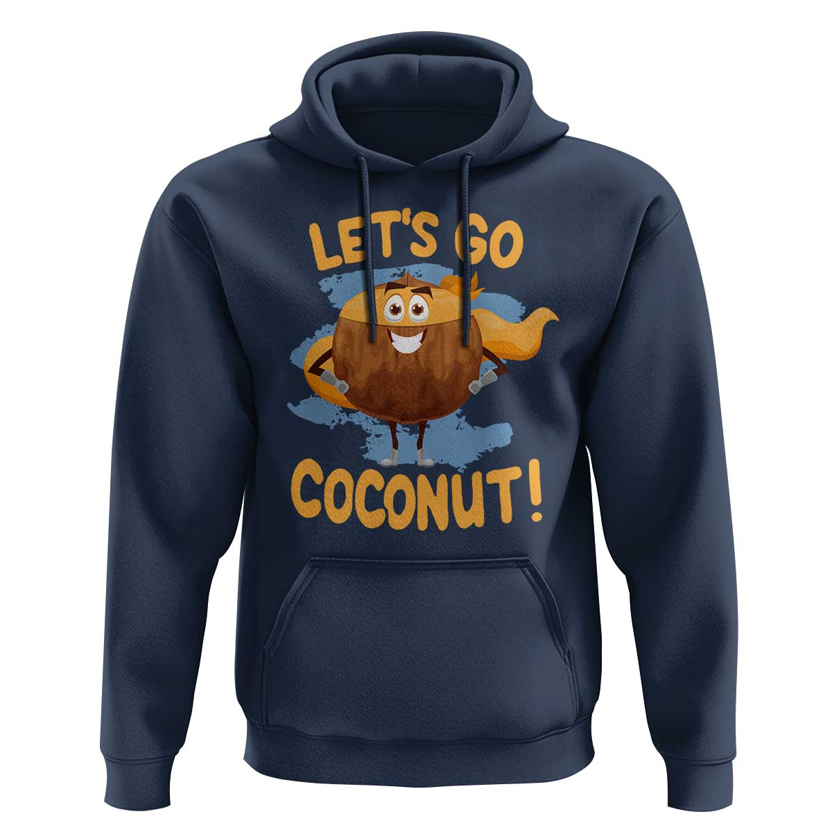 Funny Super Sommer Coconuts Hoodie Let's Go Coconut Hero - Wonder Print Shop
