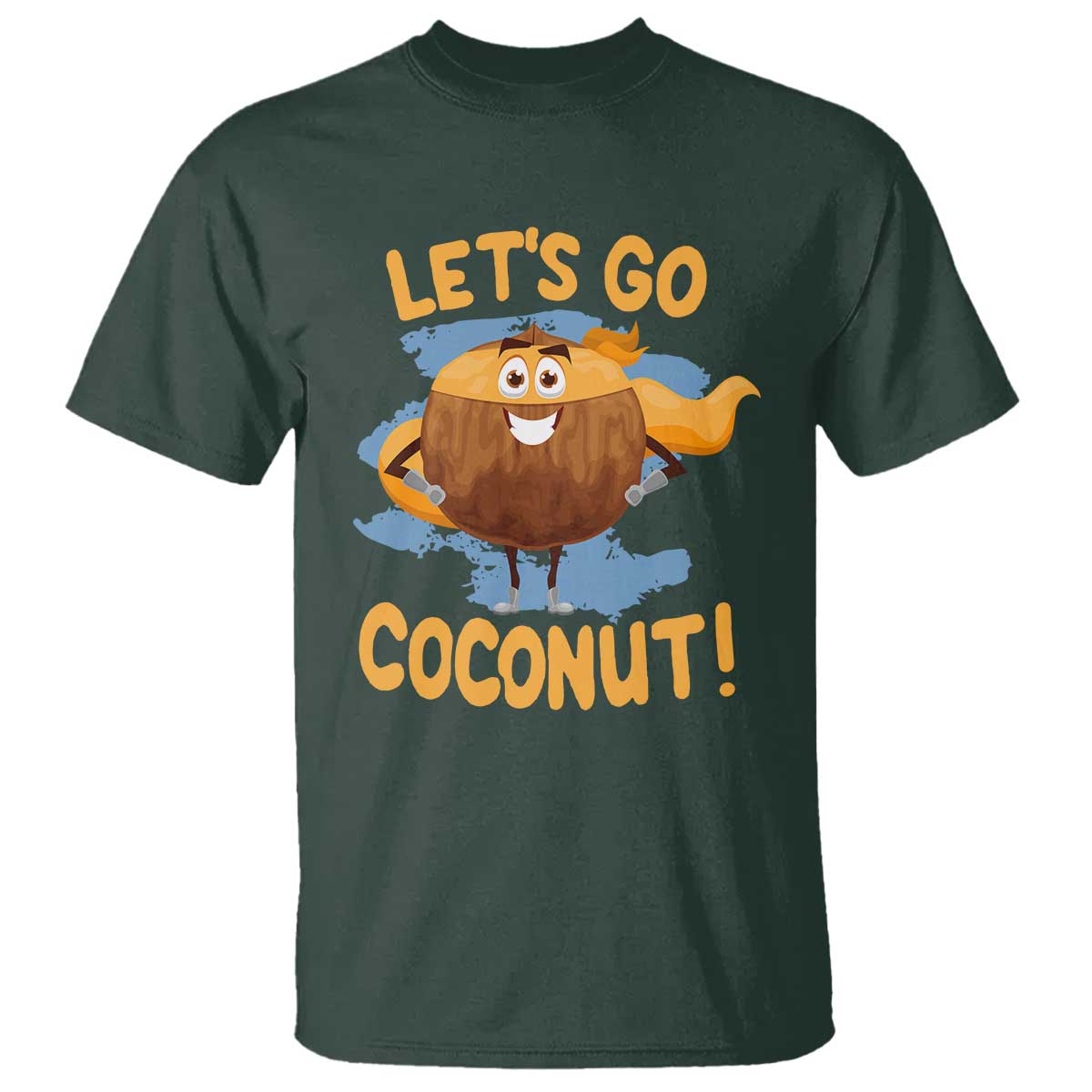 Funny Super Sommer Coconuts T Shirt Let's Go Coconut Hero - Wonder Print Shop