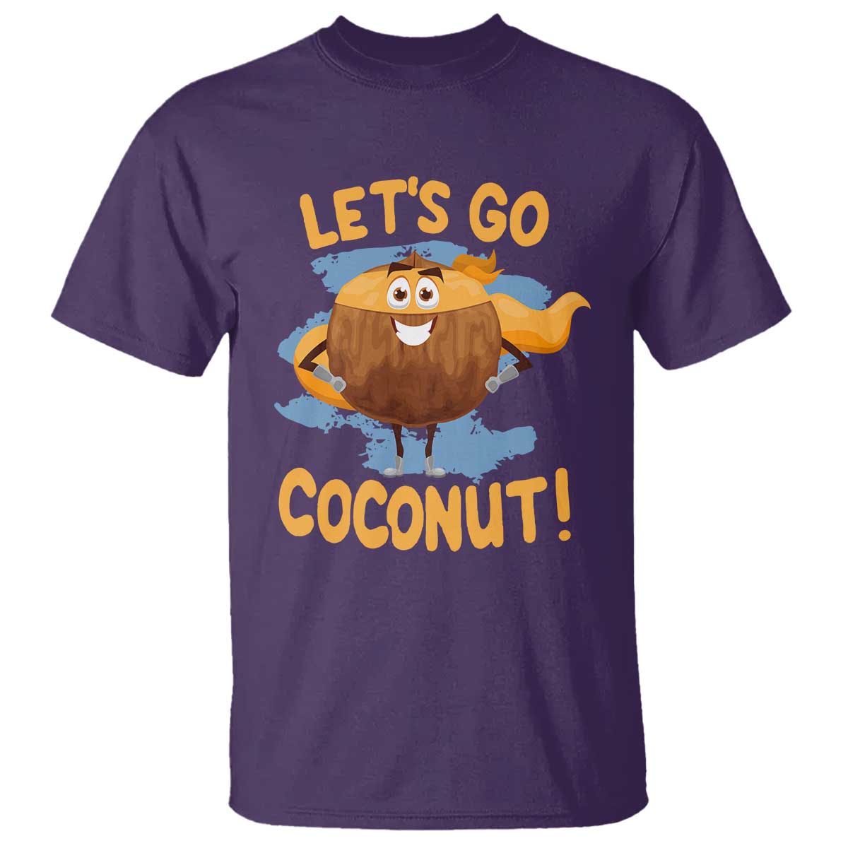 Funny Super Sommer Coconuts T Shirt Let's Go Coconut Hero - Wonder Print Shop