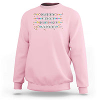 Happy First Day Of School Sweatshirt Student Teacher Bracelet Retro Groove - Wonder Print Shop