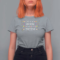 Happy First Day Of School T Shirt For Women Student Teacher Bracelet Retro Groove - Wonder Print Shop
