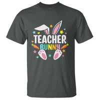 Teacher Bunny T Shirt Rabbit Ears Easter Day Carrot Star Heart - Wonder Print Shop