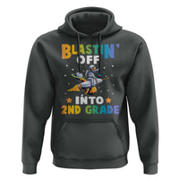 Funny Back To School Space Hoodie Blastin' Off Into 2nd Grade Astronaut Rocket - Wonder Print Shop