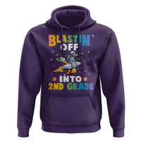 Funny Back To School Space Hoodie Blastin' Off Into 2nd Grade Astronaut Rocket - Wonder Print Shop