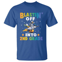 Funny Back To School Space T Shirt Blastin' Off Into 2nd Grade Astronaut Rocket - Wonder Print Shop