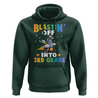 Funny Back To School Space Hoodie Blastin' Off Into 3rd Grade Astronaut Rocket - Wonder Print Shop