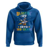 Funny Back To School Space Hoodie Blastin' Off Into 3rd Grade Astronaut Rocket - Wonder Print Shop