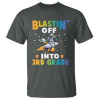 Funny Back To School Space T Shirt Blastin' Off Into 3rd Grade Astronaut Rocket - Wonder Print Shop