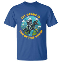 Funny Back To School Space T Shirt 2ND Grade Is Out Of This World Dinosaur Astronaut Planet - Wonder Print Shop