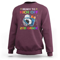 Ready To Kick Off 2nd Grade Sweatshirt Back To School Soccer Backpacks Ruller Pencil - Wonder Print Shop