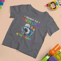 Ready To Kick Off 4th Grade T Shirt For Kid Back To School Soccer Backpacks Ruller Pencil - Wonder Print Shop